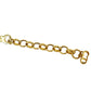Christian Dior CD Logo Ribbon Choker Nekclace Gold #CR406