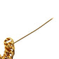 CHANEL CC Logos Pin Brooch Gold Plated #CD745
