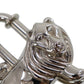 HERMES 1997 Limited Lion Charm Top Cadena Silver Plated #CJ857