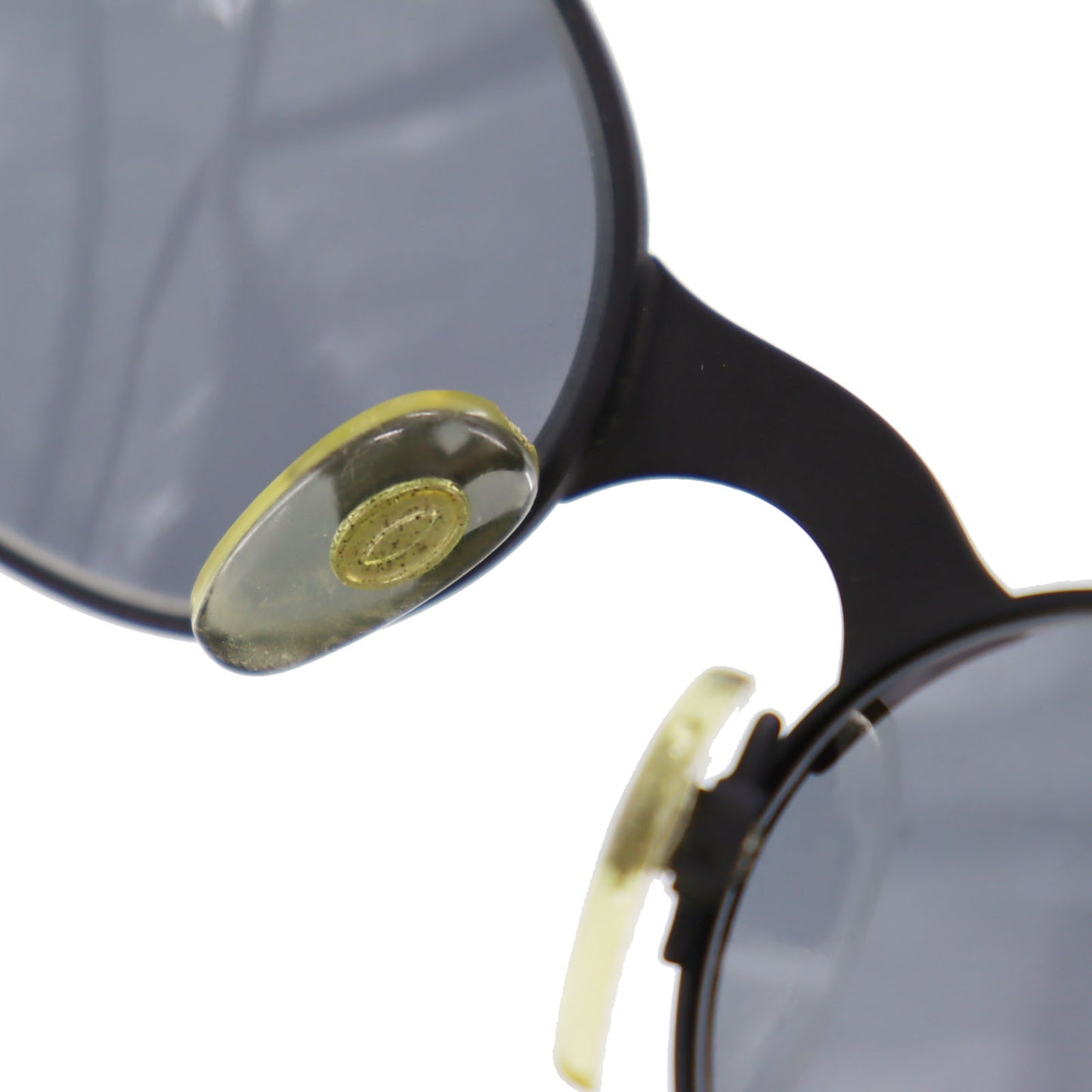 CHANEL Logos Sunglasses Mat Black Eye Wear #CP927