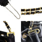 CHANEL Bicolore Shoulder Bag Black Lambskin #CK784