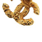 CHANEL CC Logos Earrings Gold Clip-On 95A  #AE654
