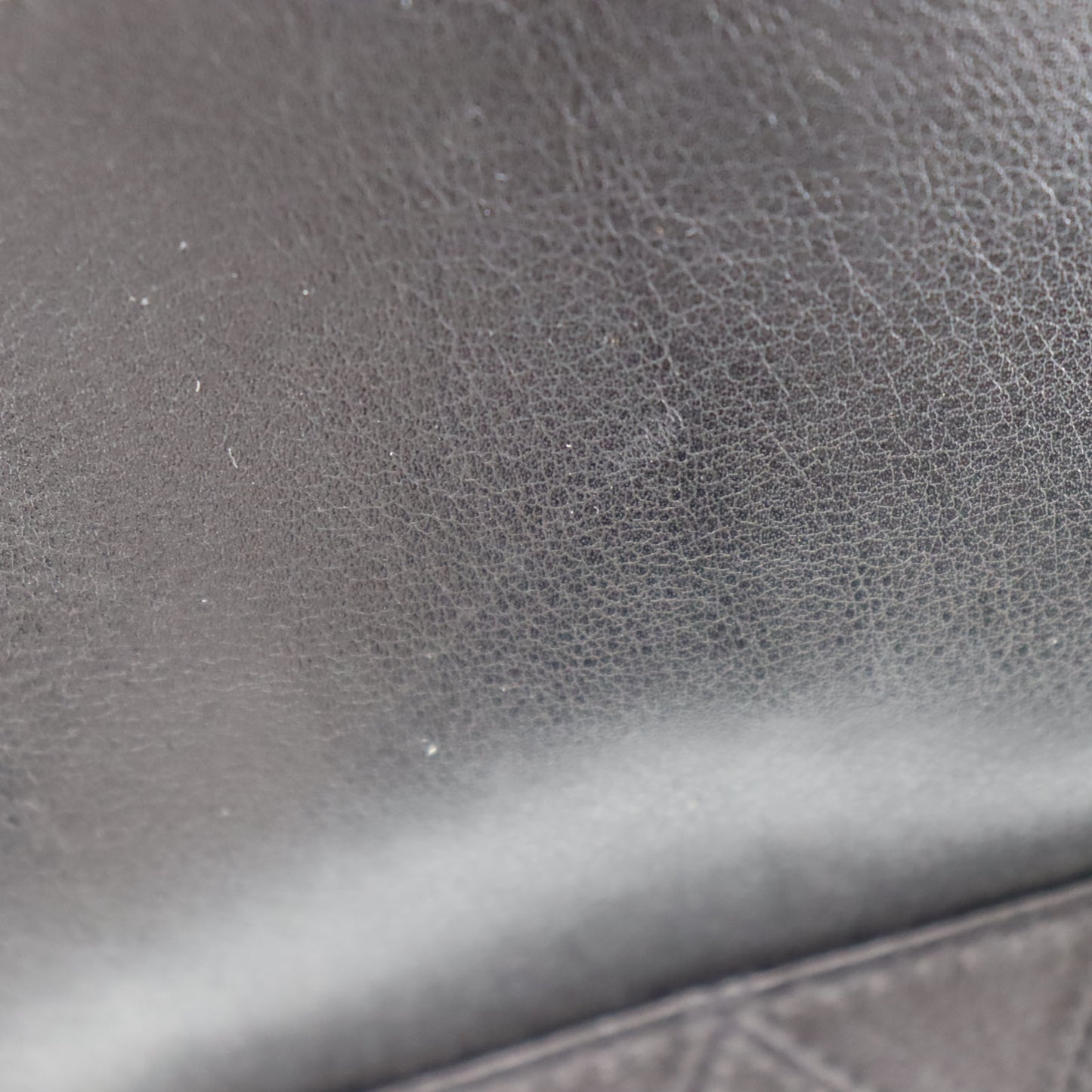 CHANEL Bicolore Handbag Vanity Pouch Black Lambskin #AH592