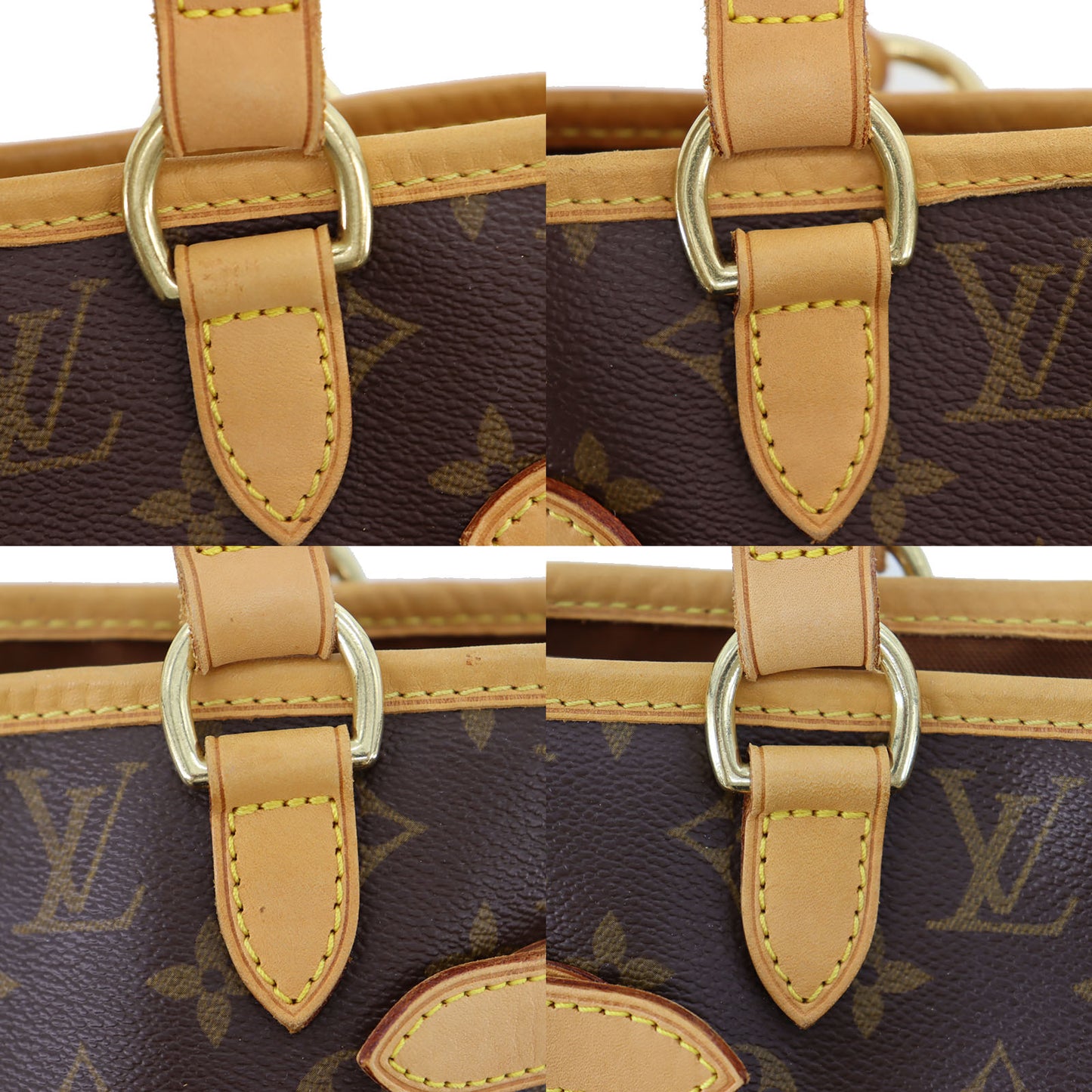 LOUIS VUITTON Batignolles Vertical Used Shoulder Tote Bag Monogram M51153  #AG884