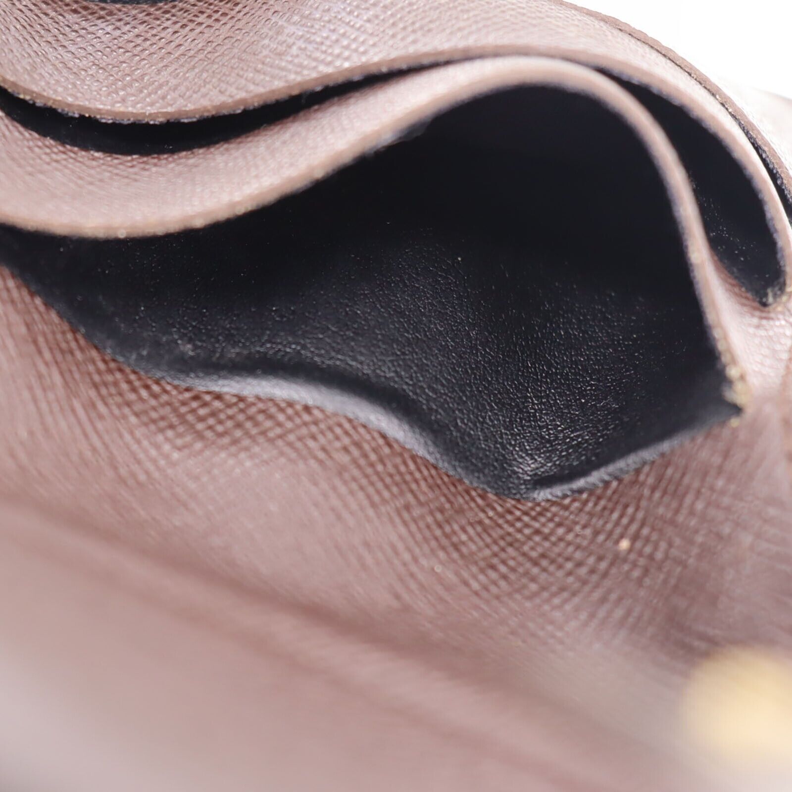 Louis Vuitton Compact Zip N61688 Damier Ebene Canvas Bifold Wallet Brown