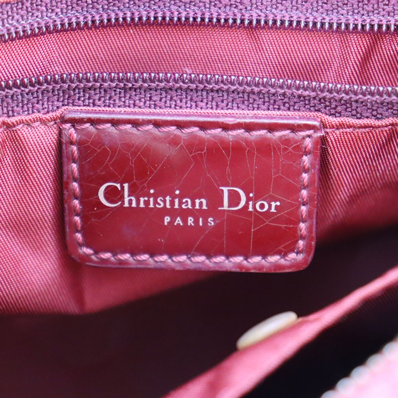 Christian Dior Trotter Handbag Mini Boston Bag Canvas W 30cm Vintage  Japan[Used]