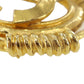 CHANEL CC Logos Spring Round Pin Brooch Gold 94P #BR428
