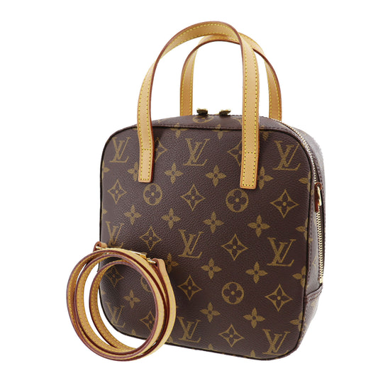 LOUIS VUITTON Spontini Shoulder Handbag Monogram M47500 #AG203