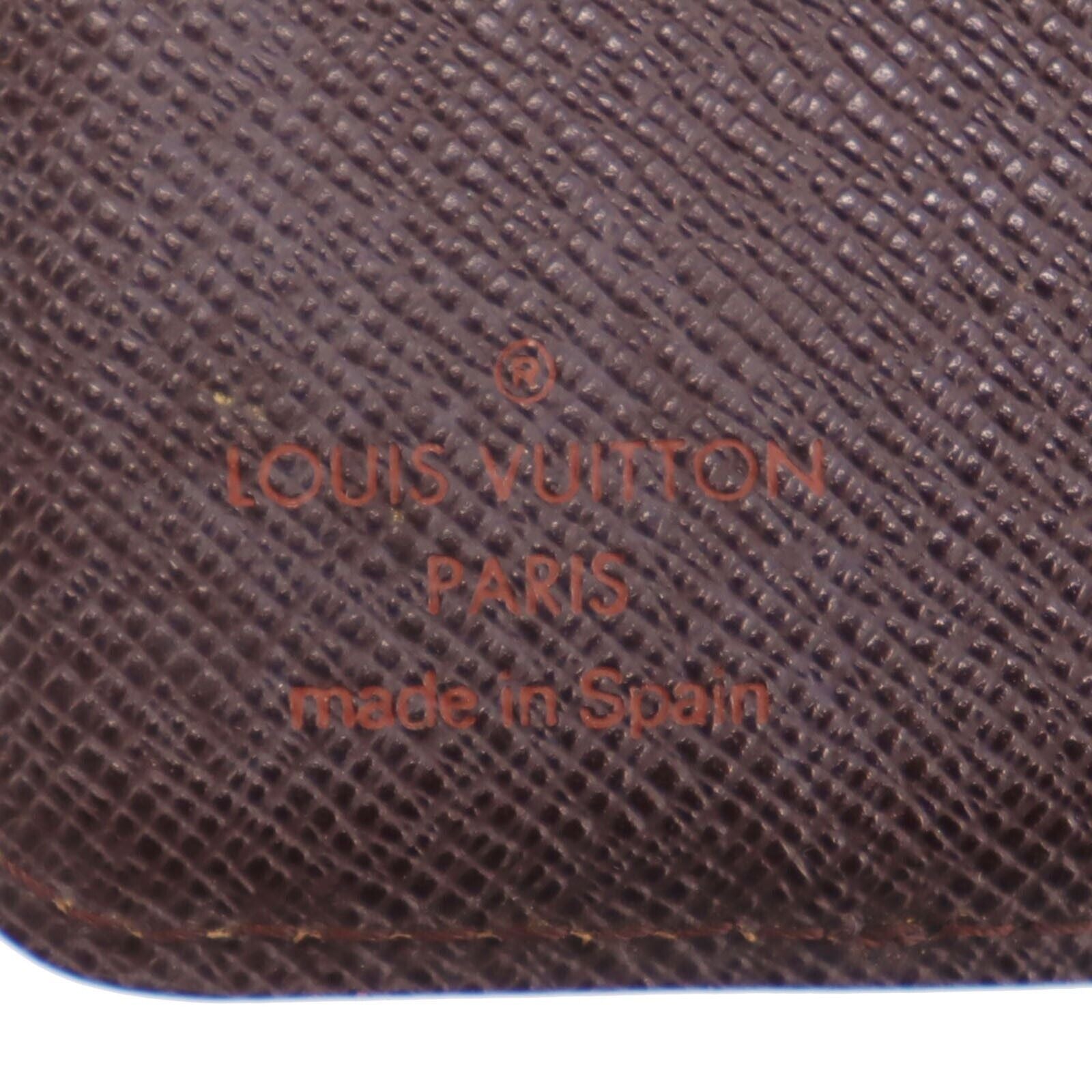 Pre-owned Louis Vuitton Damier Ebene Normandy Compact Wallet