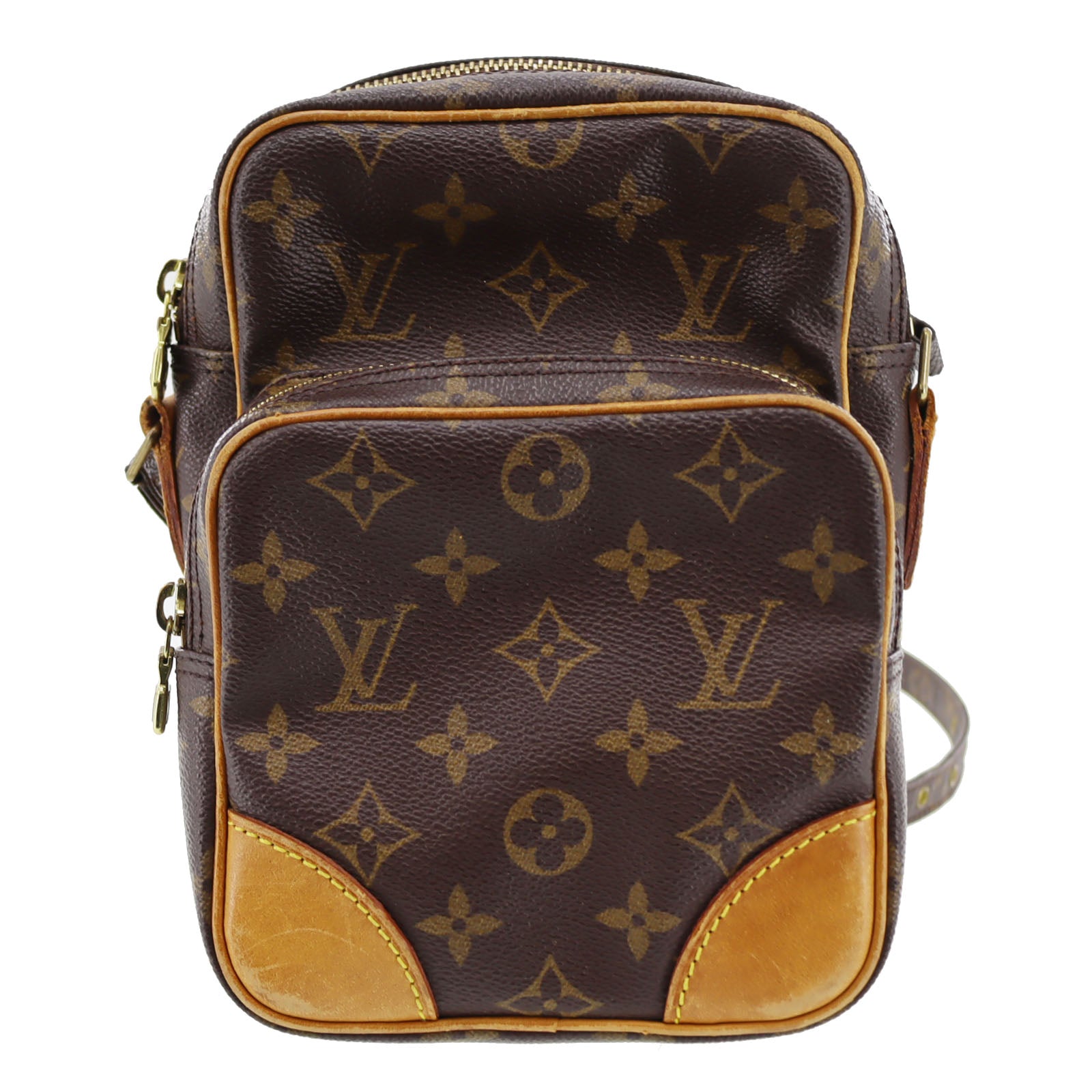 Authenticated Used Louis Vuitton Crossbody Shoulder Bag Monogram Trotter  Brown Canvas M51240 