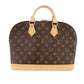 Louis Vuitton Alma Handbag Monogram Canvas Leather M51130 #AH36