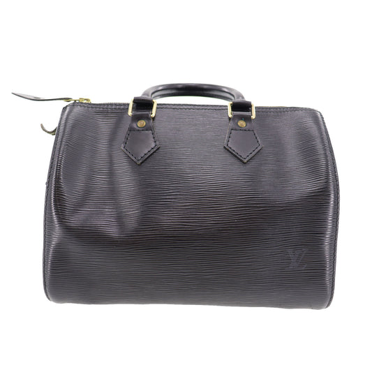 LOUIS VUITTON Speedy 25 Used Handbag Epi Leather Black M59032 Vintage #AG470