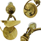 CHANEL CC Logos Earrings Gold Clip-On 94A #AG747