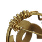 CHANEL CC Logos Round Pin Brooch Gold Plated 94P #AG854