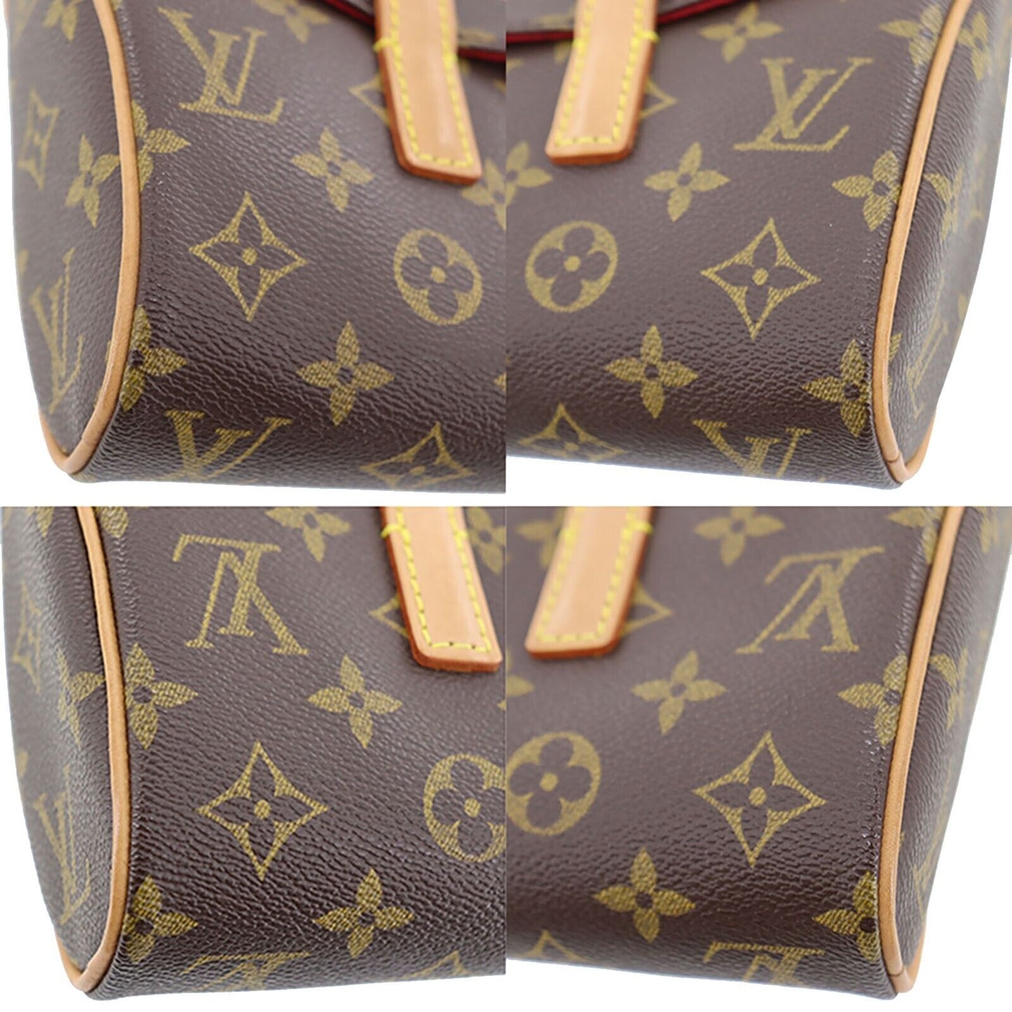 LOUIS VUITTON Sonatine Handbag Monogram Leather M51902 #AH222