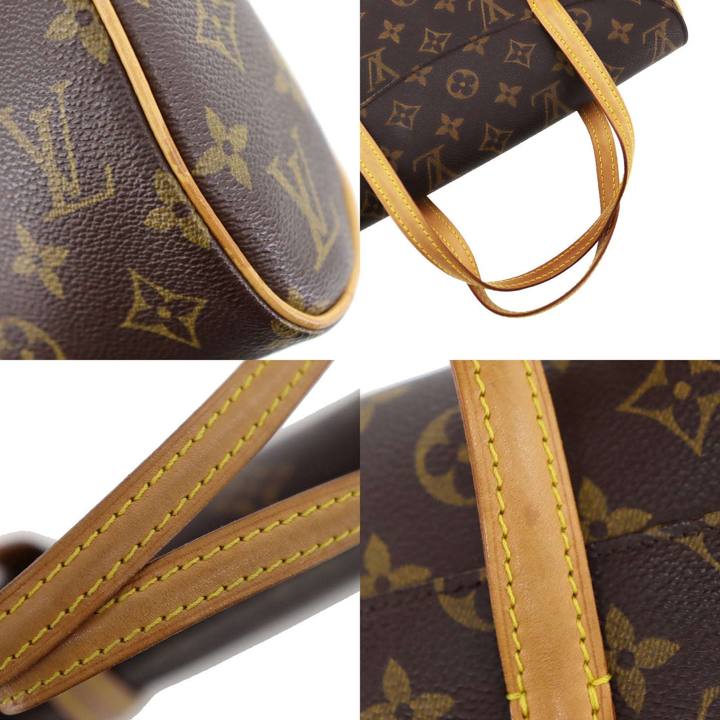 LOUIS VUITTON Sonatine Handbag Monogram Leather M51902 #AG737
