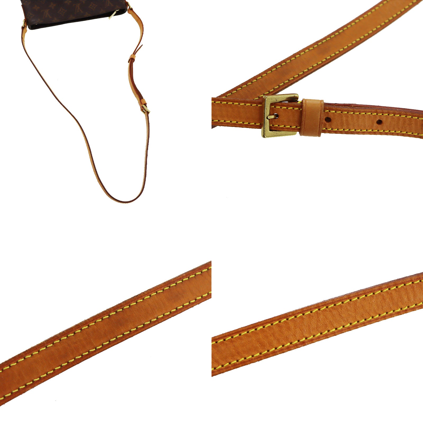 LOUIS VUITTON Pochette Trotter Used Shoulder Bag Monogram M51240 #BQ29 –  VINTAGE MODE JP