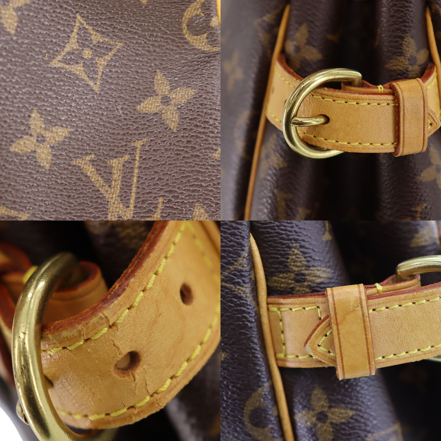 LOUIS VUITTON Batignolles Tote Handbag Monogram Leather M51156 #BO6