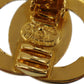 CHANEL CC Turn-lock Earrings Gold Clip-On 95A #AG191