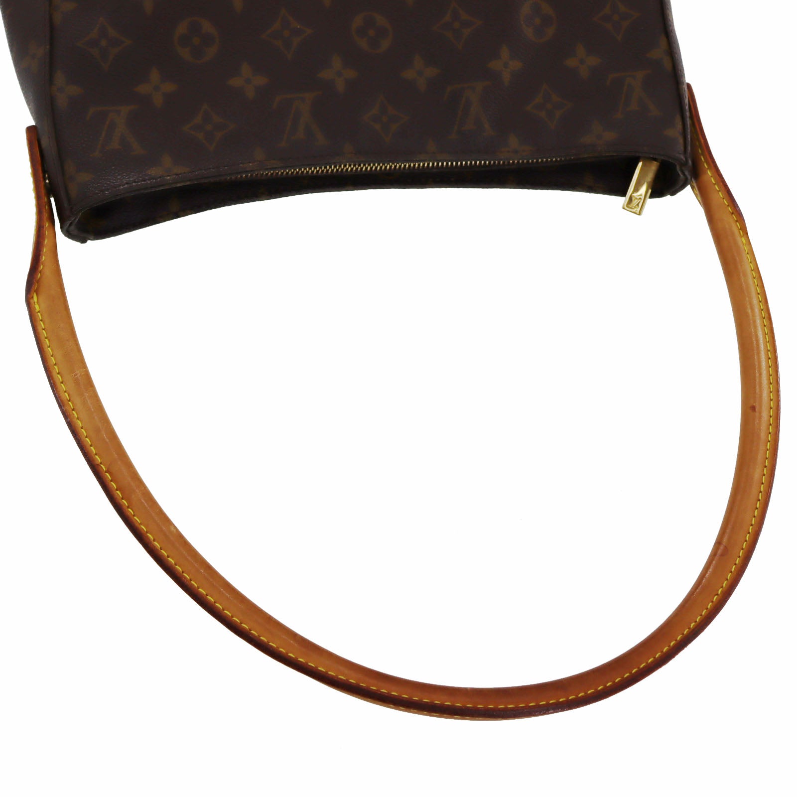 LOUIS VUITTON Looping GM Shoulder Bag Brown Monogram Canvas M51145