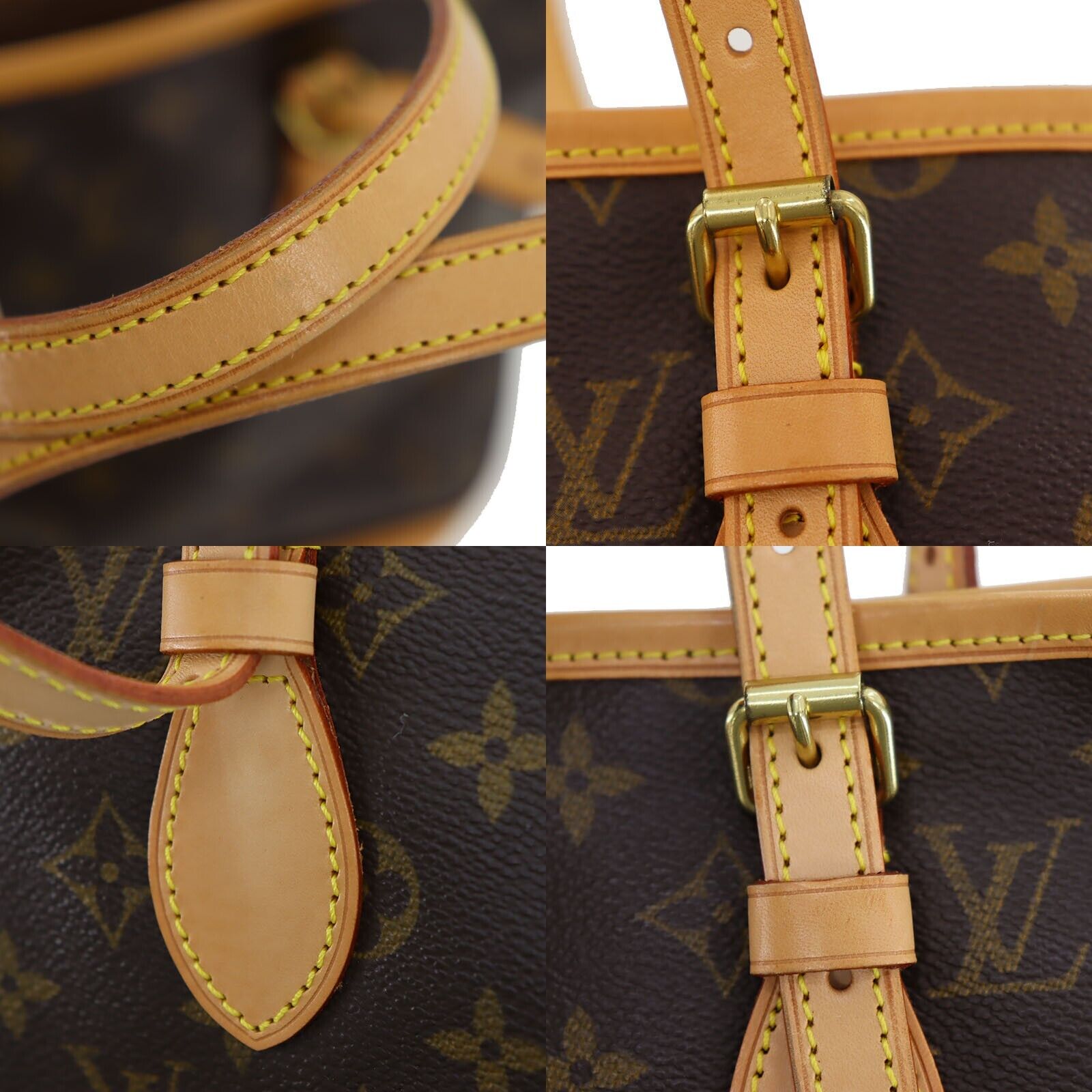 LOUIS VUITTON Bucket PM Used Shoulder Tote Bag M42238 France