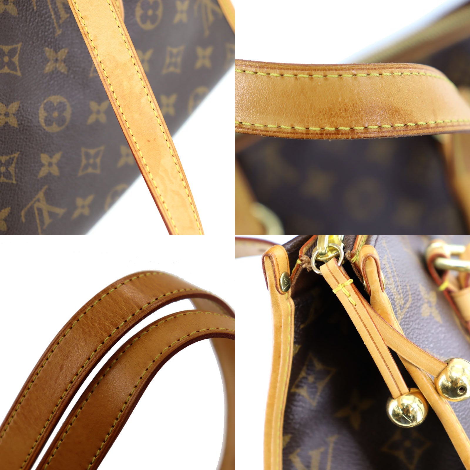 LOUIS VUITTON Popincourt Haut Used Tote Handbag Monogram Leather M4000 –  VINTAGE MODE JP